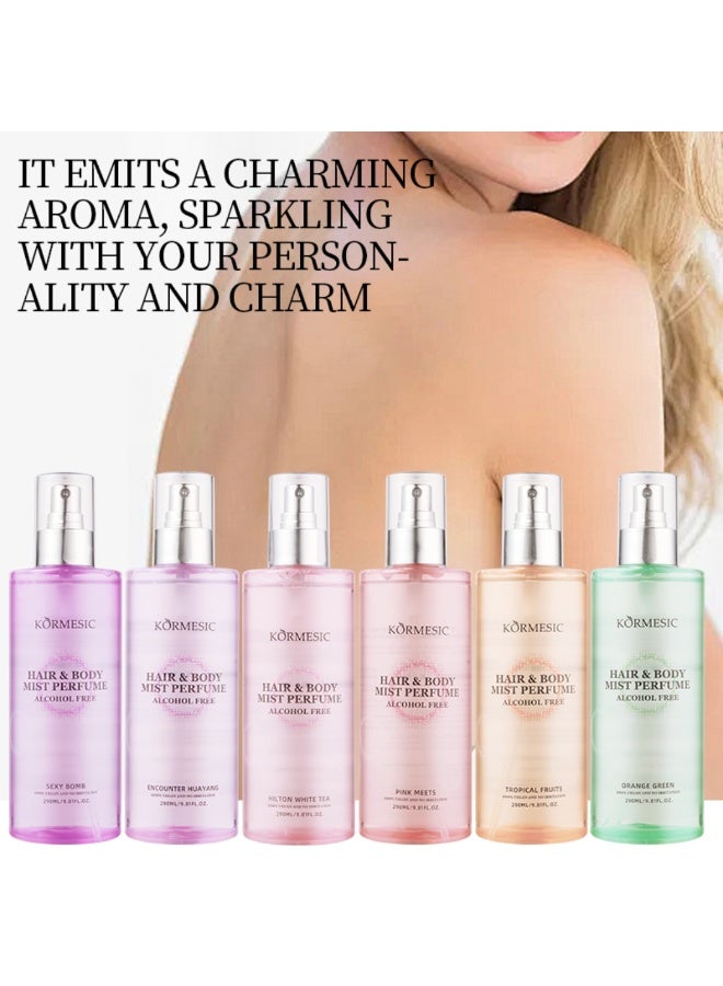 Kormesic 290ml Hair and Body Mist Perfume Fragrance Mist Fragrance Perfume Spray Haircare Refreshing Body Moisturizing Hydrating Soft Hair Care Spray Body Mist - Image 2