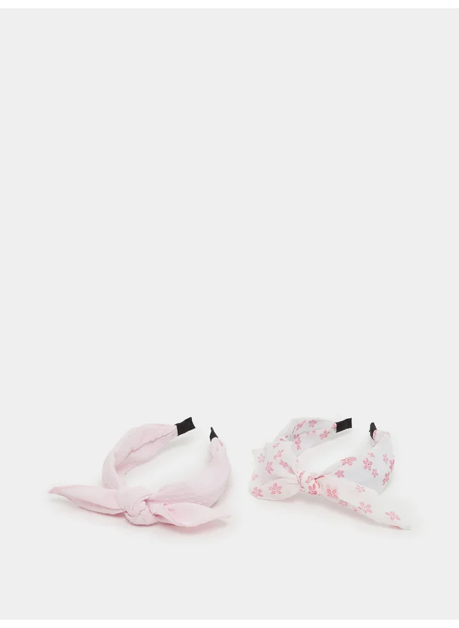 ستايلي Styli Set of 2 - Glittered Ribbon Headband
