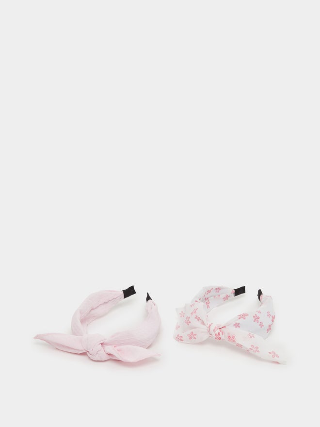 ستايلي طقم عصابات رأس بشريط لامع من قطعتين - Image 1