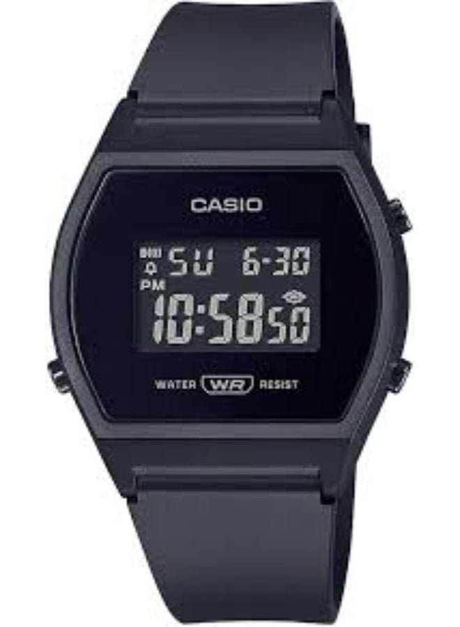Casio Vintage Series Digital Black Dial Unisex Adult Watch LW-204-1BDF - Image 1