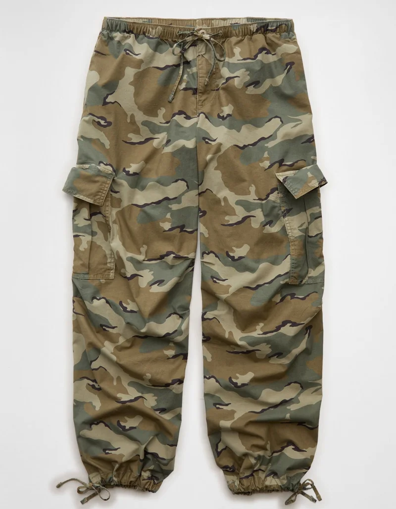 American Eagle  AE Low-Rise Cargo Parachute Pant for Women | Best Price UAE
