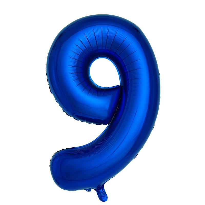 cocodino Navy Blue Number 9 Balloons 40 Inch Large Dark Blue Helium Foil Balloons for Birthday Party 2024 Graduation Decorations Anniversary Celebrations Number 9 - Image 3