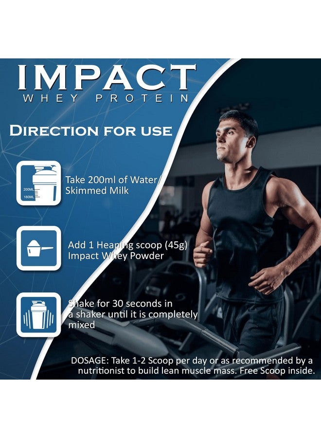 NAKPRO Impact Whey Protein 1kg | Isolate & Concentrate | 24g Protein & 4.9g BCAA | With Digestive Enzymes for better Absorption | NABL Lab Tested 100% Authentic Supplement Powder - Cookies & Cream Flavour - Image 2