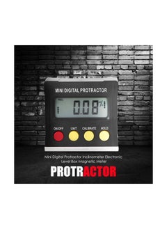 Generic Mini Digital Protractor Measuring Tool Black  - Image 2