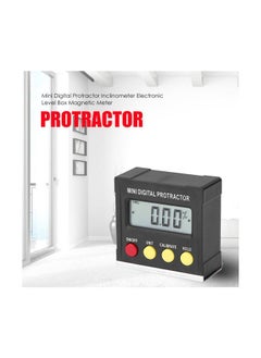 Generic Mini Digital Protractor Measuring Tool Black  - Image 3