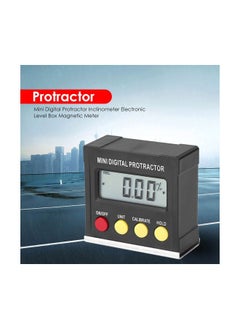 Generic Mini Digital Protractor Measuring Tool Black  - Image 4