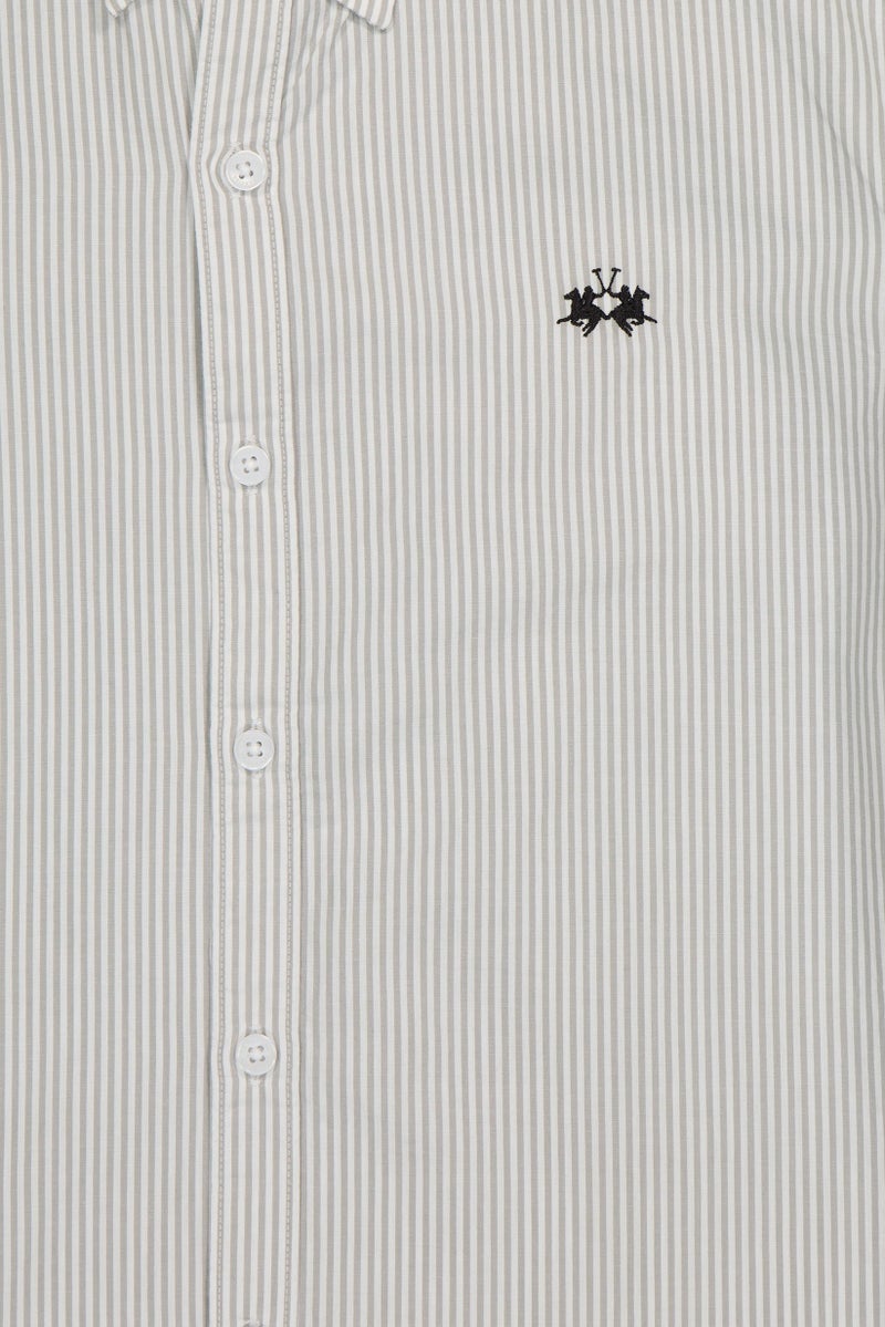 La Martina Men Slim Fit Embroidered Logo Long Sleeve Casual Shirt, Multicolor - Image 5