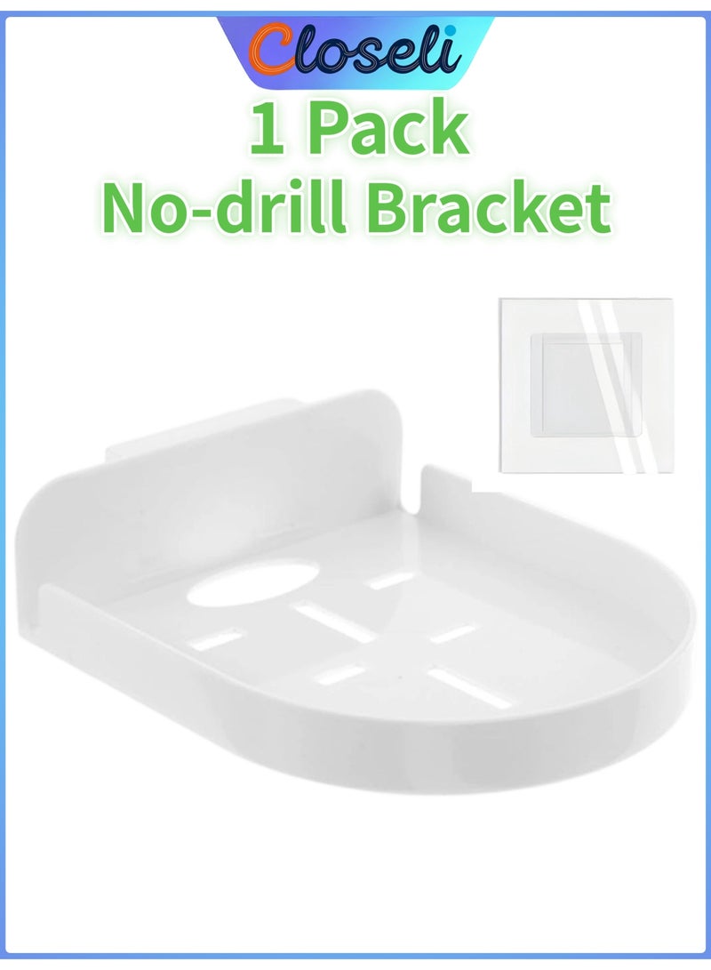 Closeli 1Pack Security Camera Bracket, Baby Monitor Mount, Small Floating Shelf Wall Holder,No Drill Self-Adhesive Bracket, Wall Ceiling Corner Mount Stand, Acrylic Corner Shelf, Easy To Install,for Cameras, Baby Monitors and Speakers - Image 1