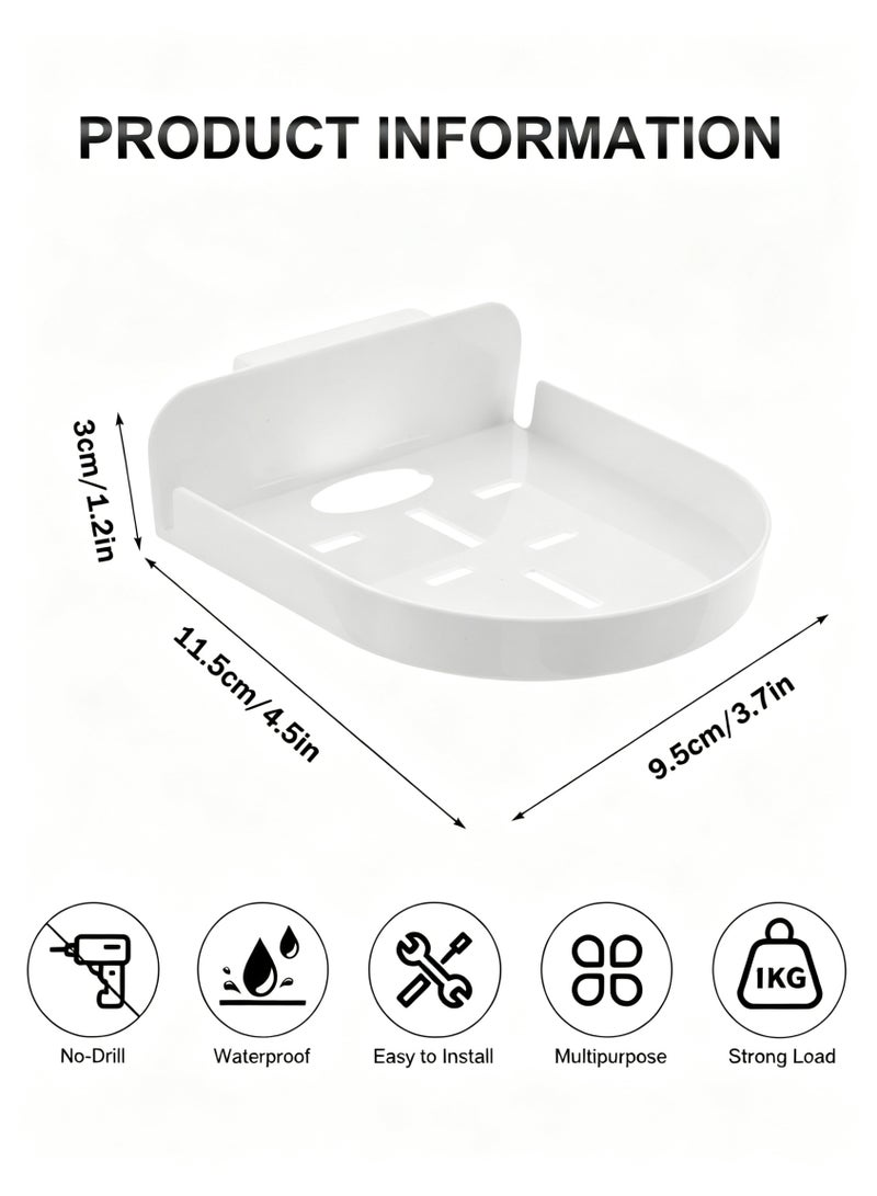 Closeli 1Pack Security Camera Bracket, Baby Monitor Mount, Small Floating Shelf Wall Holder,No Drill Self-Adhesive Bracket, Wall Ceiling Corner Mount Stand, Acrylic Corner Shelf, Easy To Install,for Cameras, Baby Monitors and Speakers - Image 4