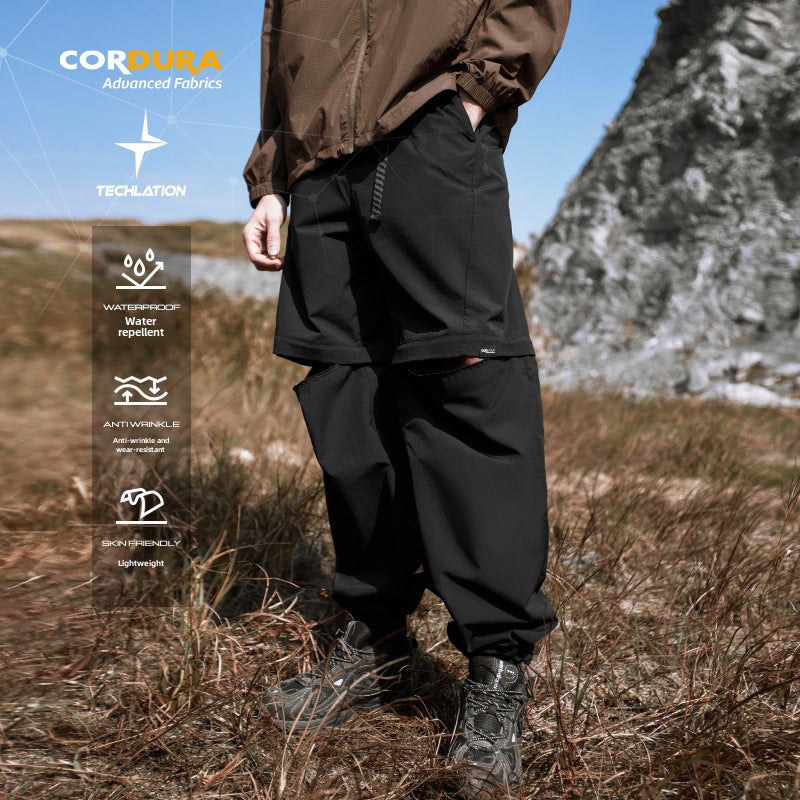 INF Mens CORDURA Multi-Function Convertible Pants green tea - Image 4