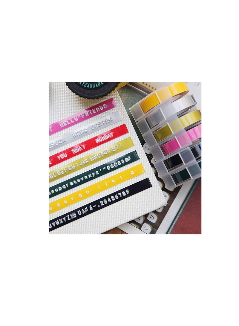 Compatible Embossing Label Tape 9mm x 3 Meter Replacement for DYMO Embossing Label Tape for Dymo Embossing Label Maker Organizer Office Mate Single Pack Silver - Image 3