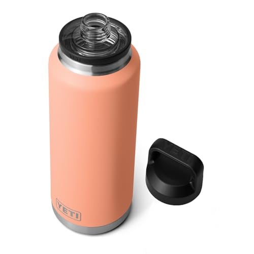 YETI Rambler 46 oz Bottle, Leakproof, Vacuum Insulated, Stainless Steel with Chug Cap, Low Country Peach - Image 1