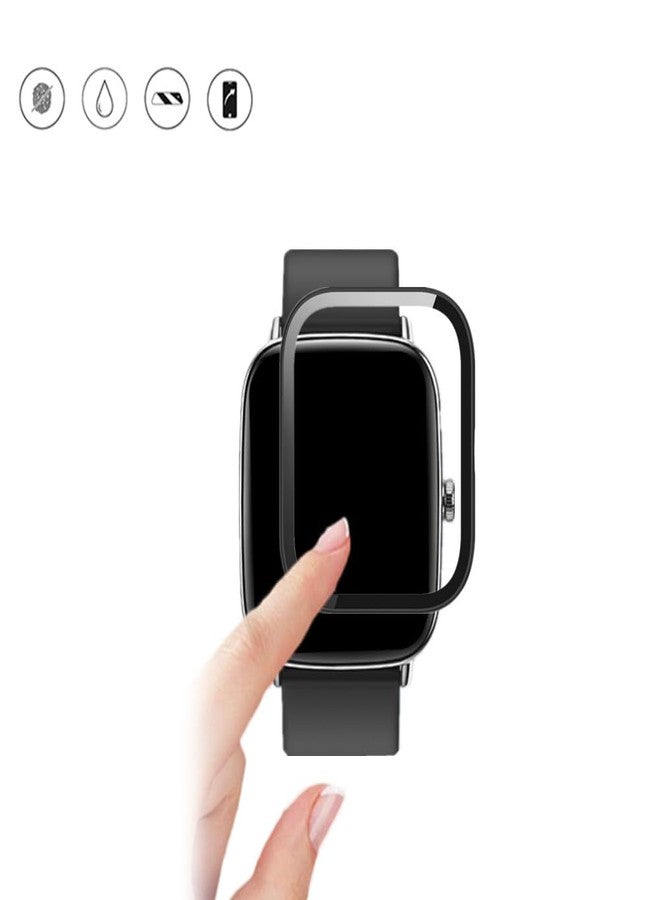 MIHENCE Screen Protector for TGW01 / IDW28 1.85'' Smart Watch, 3D Full Screen Coverage PMMA Protective Film Compatible for YMZ TGW01 / KIBFLE TGW01 / SOUYIE IDW28 / Yoever 1.85'' Smartwatch (3 PCS) - Image 4