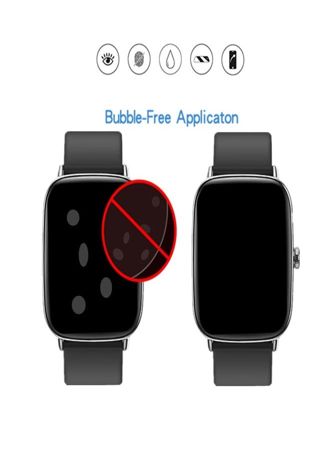 MIHENCE Screen Protector for TGW01 / IDW28 1.85'' Smart Watch, 3D Full Screen Coverage PMMA Protective Film Compatible for YMZ TGW01 / KIBFLE TGW01 / SOUYIE IDW28 / Yoever 1.85'' Smartwatch (3 PCS) - Image 5