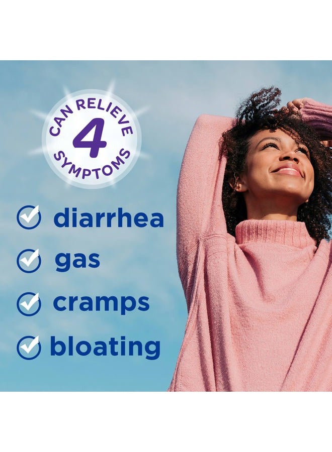 IMODIUM أقراص تخفيف متعددة الأعراض مع لوبيراميد هيدروكلوريد وسيميثيكون، دواء مضاد للإسهال لتخفيف الإسهال، الغاز، الانتفاخ، التقلصات والضغط، 12 حبة. - Image 5