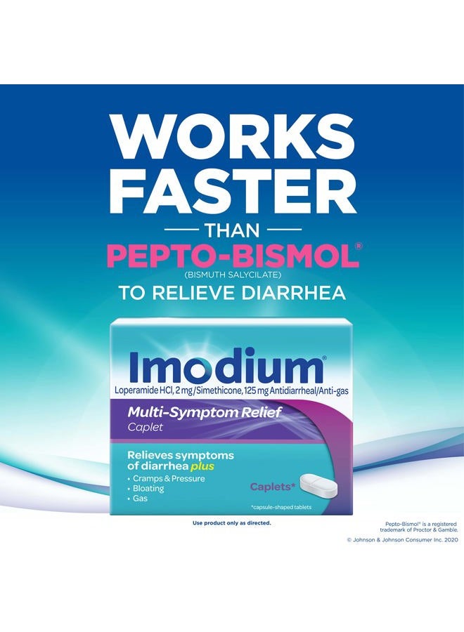 IMODIUM أقراص تخفيف متعددة الأعراض مع لوبيراميد هيدروكلوريد وسيميثيكون، دواء مضاد للإسهال لتخفيف الإسهال، الغاز، الانتفاخ، التقلصات والضغط، 12 حبة. - Image 4