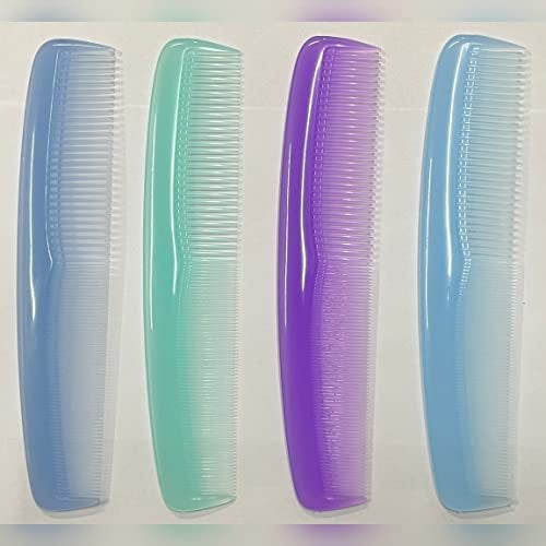 Maple Detangling Premium Dressing Hair Comb for Men,Women Combo Transparent (Multicolour), Pack of 4 - Image 1