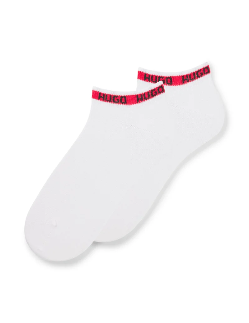 HUGO Two-pack of ankle-length socks with logos