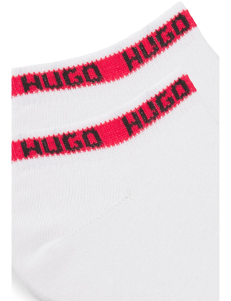 HUGO Two-pack of ankle-length socks with logos