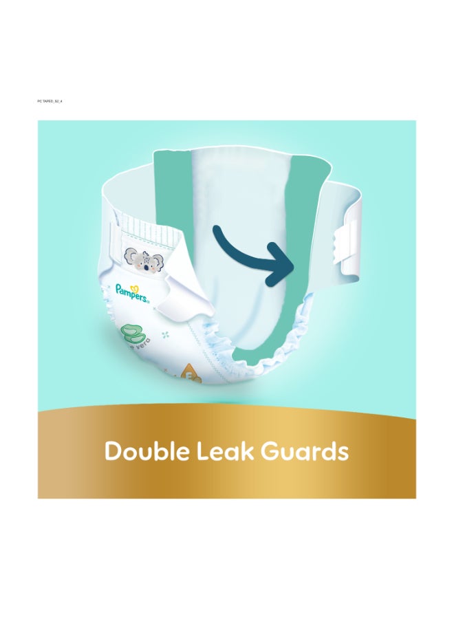 بامبرز عبوة حفاضات بريميوم كير مقاس 6 لوزن 13 كيلو فأكثر، الحفاضات الأكثر نعومة مع جوانب مطاطية لملائمة أفضل من 120 قطعة - Image 5