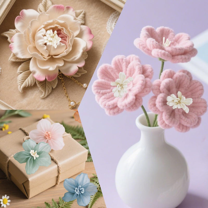 Pretwad 2000 Pcs Assorted 5 Color Pearl Double Heads Handmade Flower Stamens - 2 mm Artificial Pearlized Floral Pollens Stamen, Handmade Artificial Pistil for Flower Making, Wedding Bouquets, Scrapbooking - Image 4