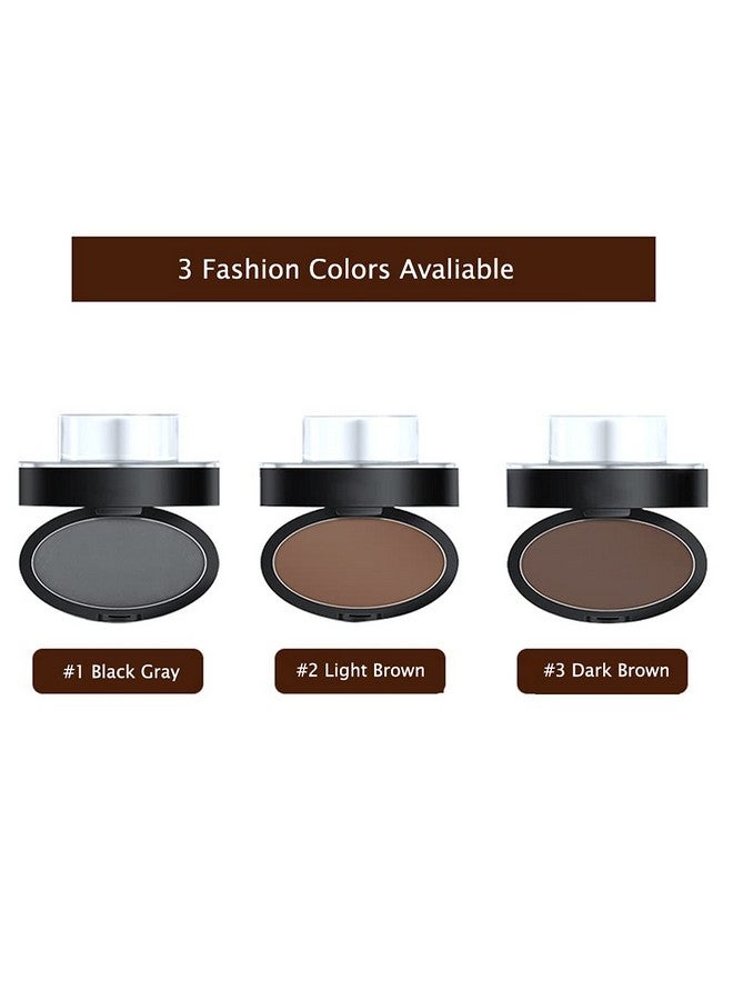 GL-Turelifes Eyebrow Stamp Powder Perfect Eyebrow Power Seal Nature Brow Stamp Makeup Tool Delicate Eyebrow Shape For Professional And Beginner (4 Black Gray) - Image 3