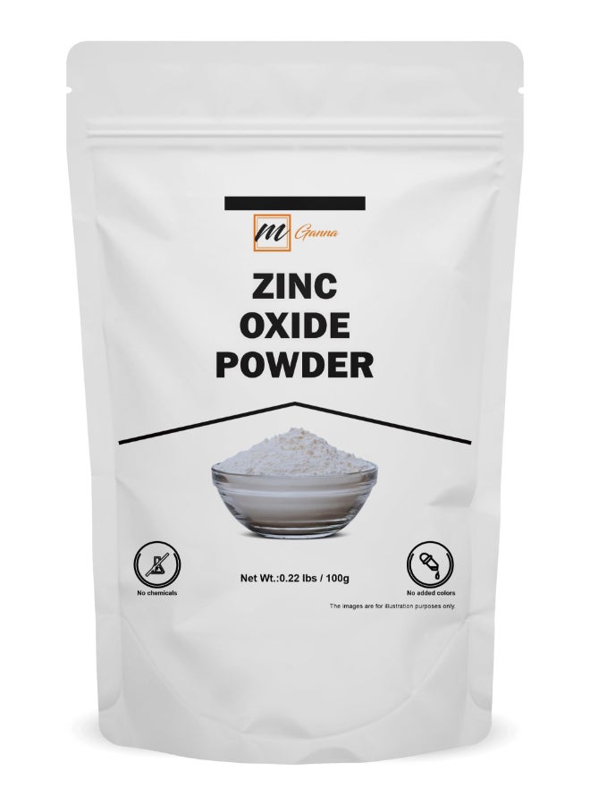 mGanna 100 Natural Zinc Oxide Powder NonNano Uncoated Particles 022 LBS 100 GMS - Image 2