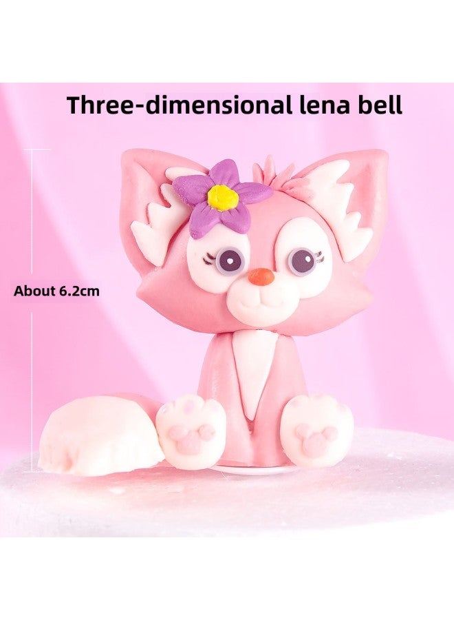 2022 Baking Cake Decorating Cartoon Series Cute Fox Doll Ornaments Plug In Brand Internet Celebrity Dress Up-Color:Cute Fox 01  - Image 4