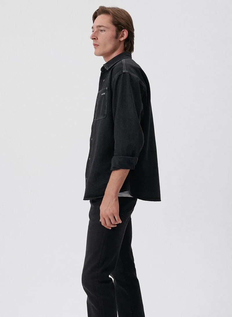 Mavi Aidan Cloudy Smoke Mavi Denim Shirt
