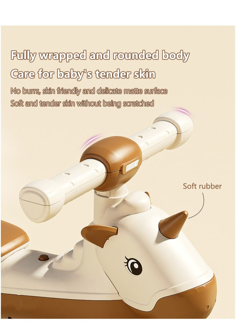 Arabest Baby Balance Bike,Toddler Bike for 12-18 Month, Toddler Bicycle Toy for 1 Year Old Girls, Baby Walker Balance Bike with Rabbit Stickers, Baby Girl Toy  - Image 2