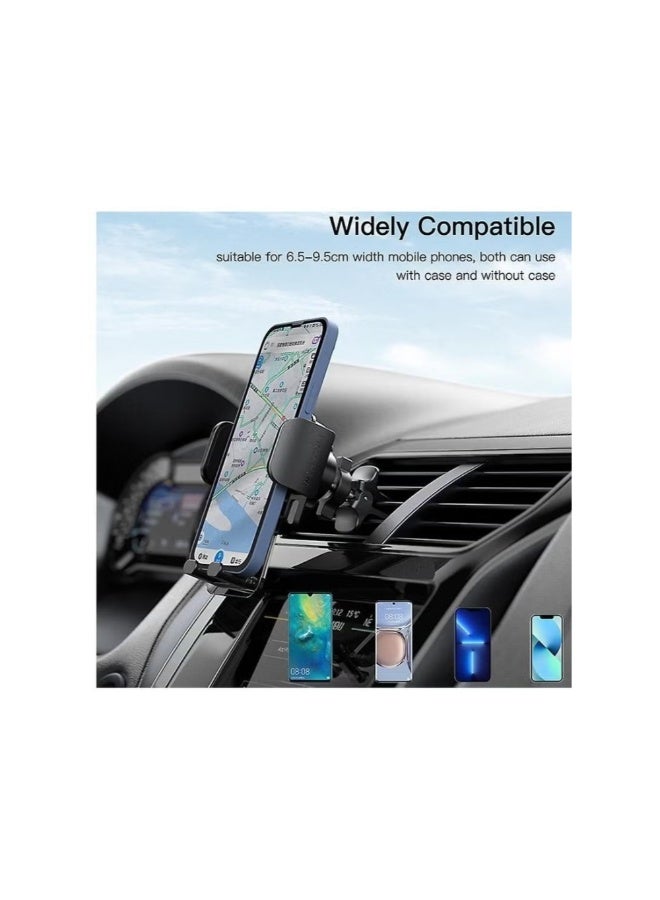 Yesido C163 Transparent Air Vent Car Phone Holder – Universal Clip Mount, Strong Grip, 360° Rotation, Scratch-Resistant Clear Design - Image 2