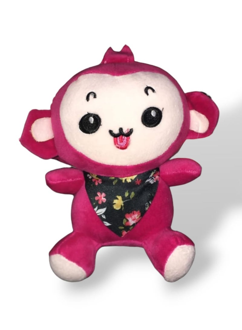 Cute Plush Hanging Monkey Teddy - Pink
