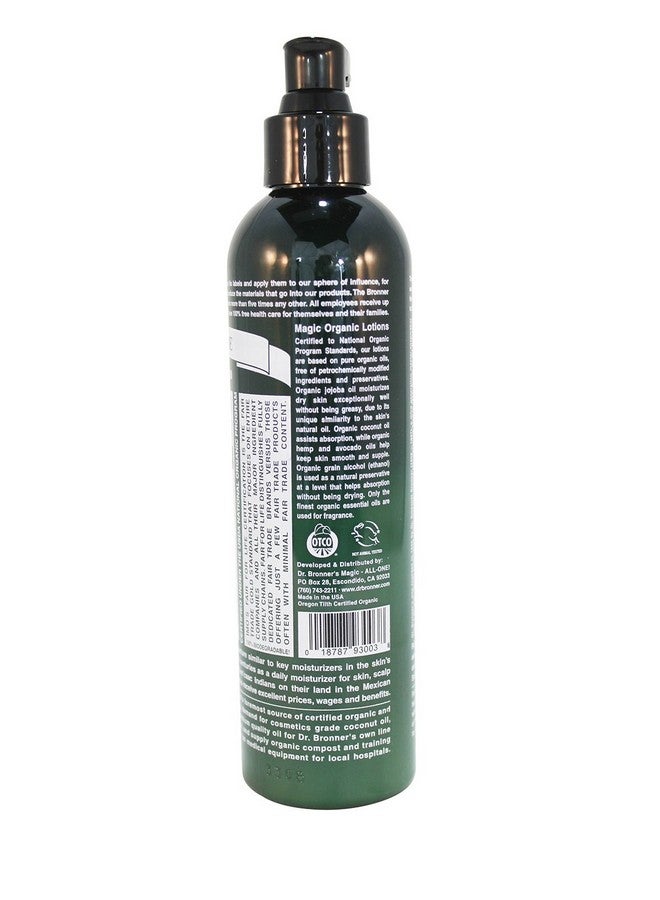 Dr. Bronner's Dr. Bronner's & All-One Organic Lotion for Hands & Body, Patchouli Lime, 8-Ounce Pump Bottles (Pack of 2) - Image 1