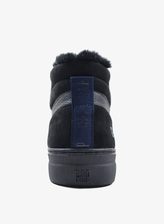 GAP Women's Panelled High Top Sneakers with Lace-Up Closure  - Image 3