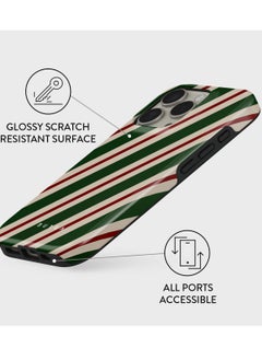 BURGA iPhone 16 Pro Max Case, 2 Piece Hard Shell + TPU Interior, Shock Absorption, All Port Accessible, Raised Bezel For Screen & Camera Protection, Never Fading HQ Print,  North Pole  - Image 3