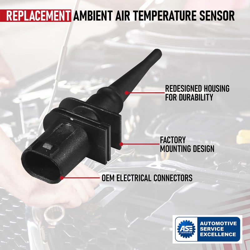 AA Ignition Ambient Air Temperature Sensor - Replaces 902020, 6581 6 905 133, 902-020, 65816905133 - Compatible with BMW Vehicles - 328i, 325i, 325Ci, 323i, 330i, 330Ci, 528i, 530i, M3, M6, X5, Z4-1995- 2011  - Image 4