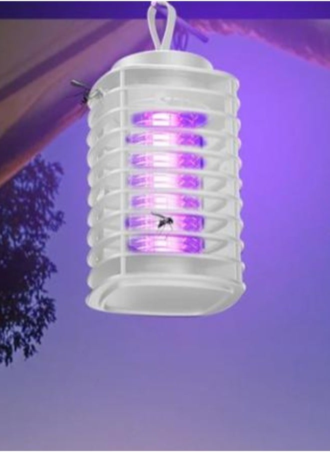 التنفيذية ذ.م.م مصباح قاتل البعوض LED مع سلك طاقة USB بطول 80 سم، مصباح قاتل الحشرات 1800 فولت 3 وات، مصيدة كهربائية معلقة للمنزل والمطعم والفندق والمكاتب ومكافحة الآفات (أبيض)  - Image 5