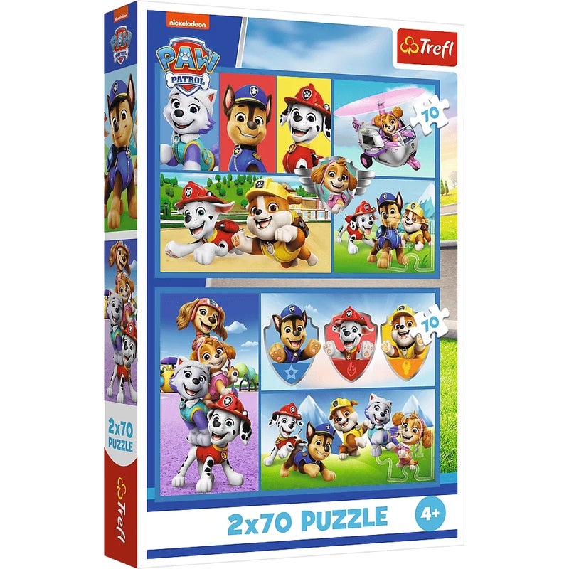 Trefl - Paw Patrol Rules Puzzle 2x70 Pieces - 34441 - Image 1