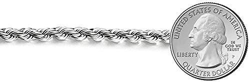 Savlano 925 Sterling Silver 6mm Solid Italian Rope Diamond Cut Twist Link Chain Necklace With a Gift Box For Men & Women - Made in Italy (18, 6mm) - Image 3