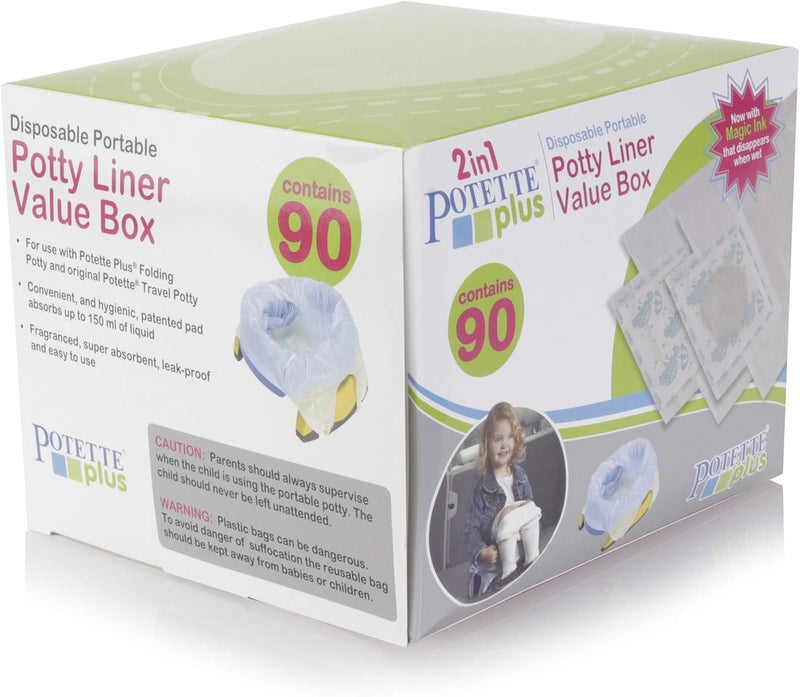 Kalencom Potette Plus Potty Seat Liners with Magic Disappearing Ink Value Box - 90 Liners - Image 5