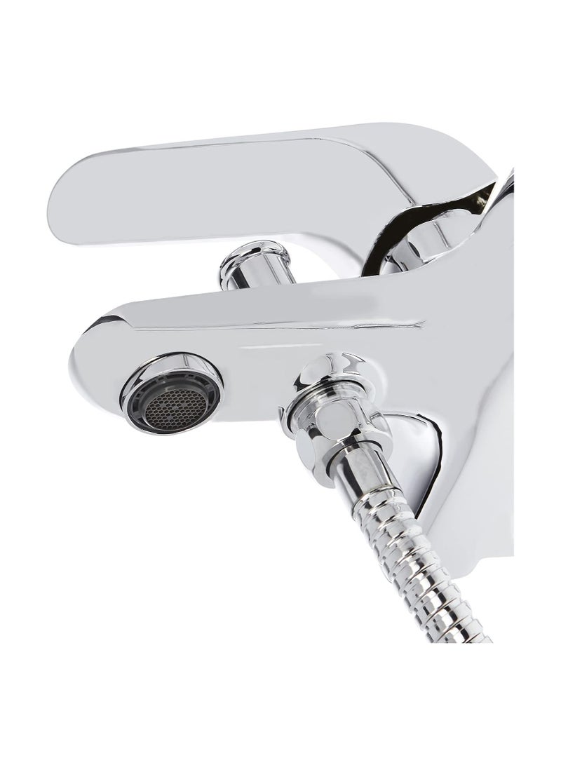 HESANIT Elite Single Lever Bath Mixer With Hand Shower Set Chrome - 7002C - Image 3