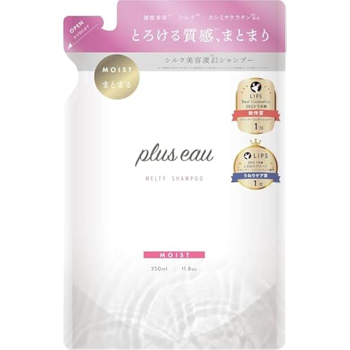 Plus eau Melty Shampoo Refill, 11.8 fl oz (350 ml) (For Cohesive Hair) Refill, Single Item, White Floral & Pear Scent - Image 1