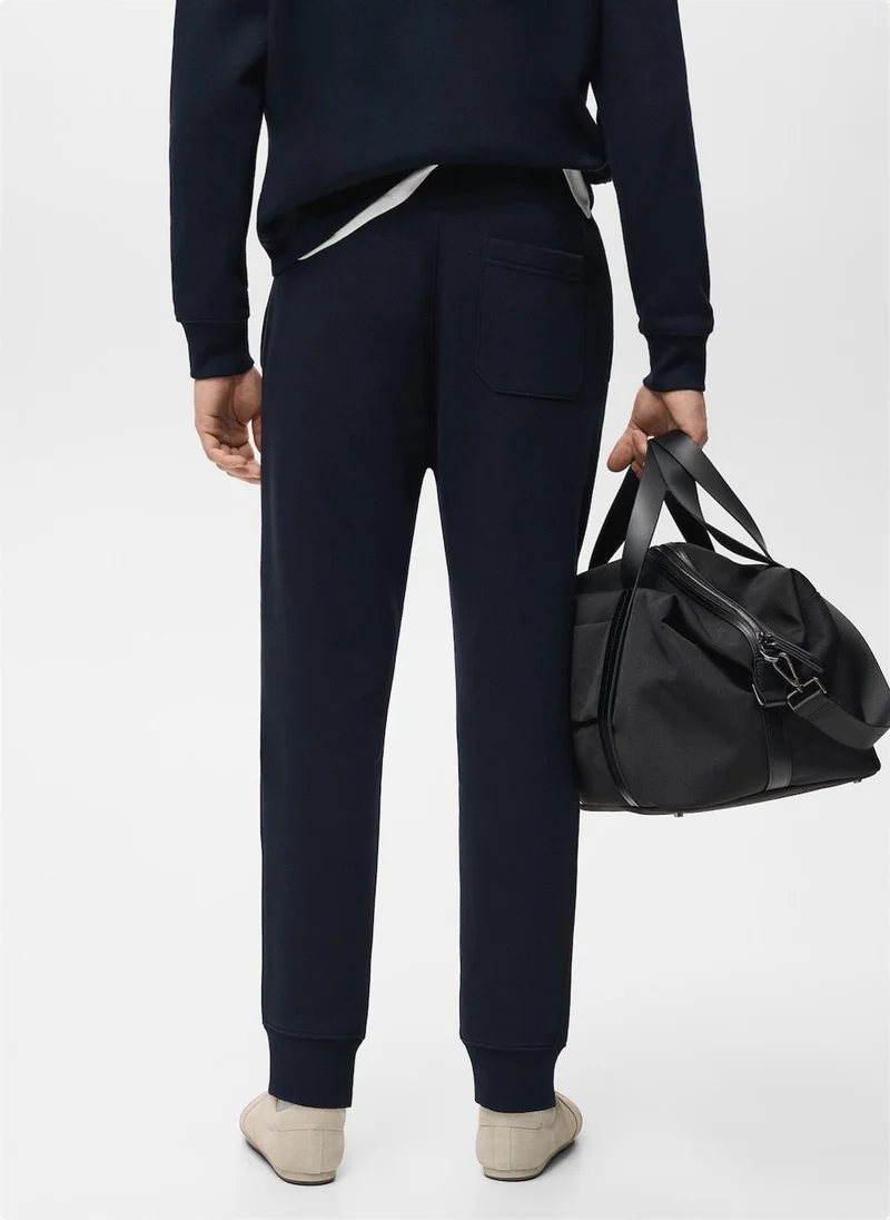 مانجو مان سراويل قطنية رياضية بخصر مطاطي