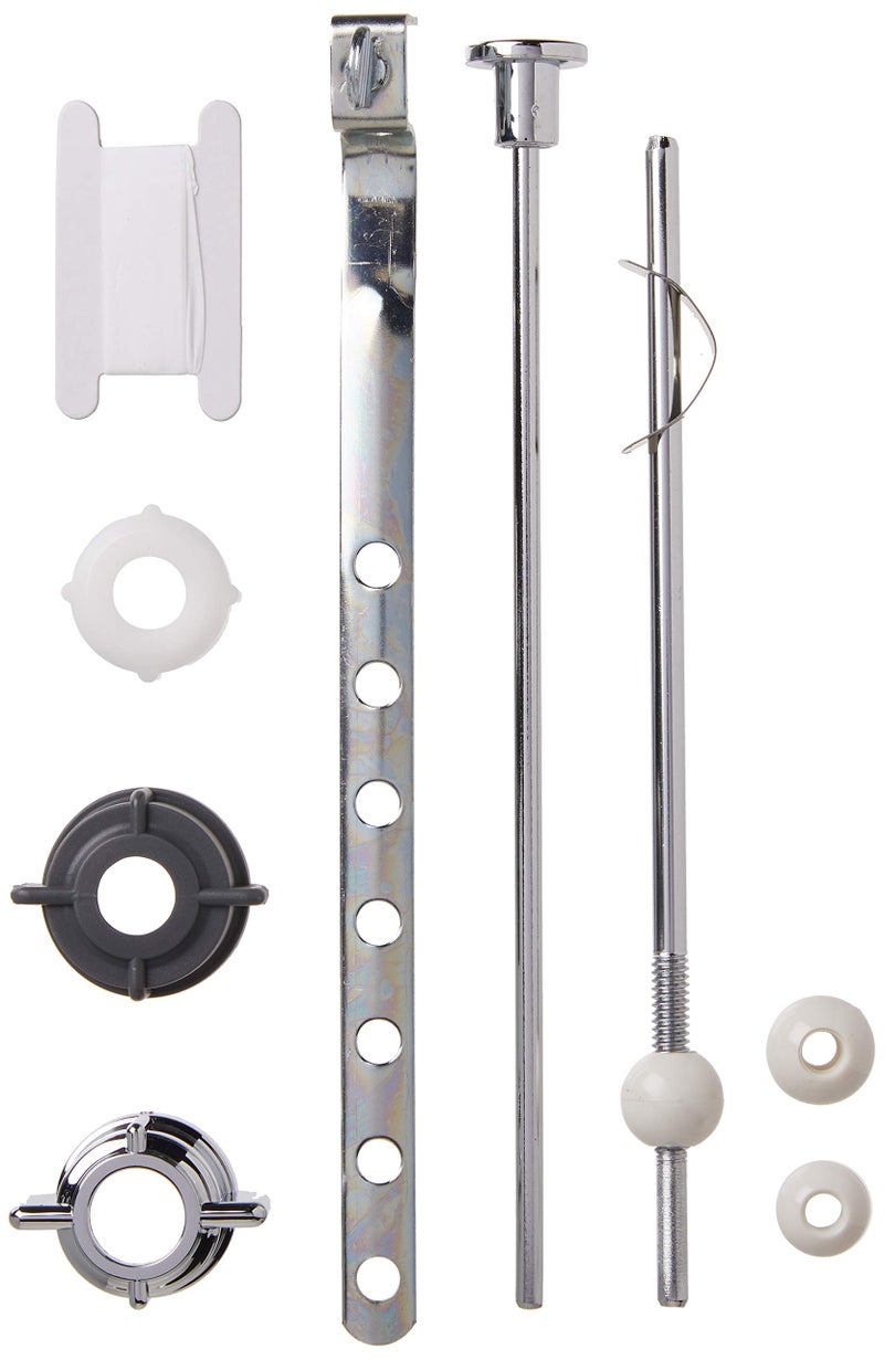 PF WaterWorks PF0907 PopUp Drain Repair Kit Threaded Adjustable Center PivotBall Rod with 3 Nuts Gasket 3 Sizes of Balls with Pull RodLinkage Chrome