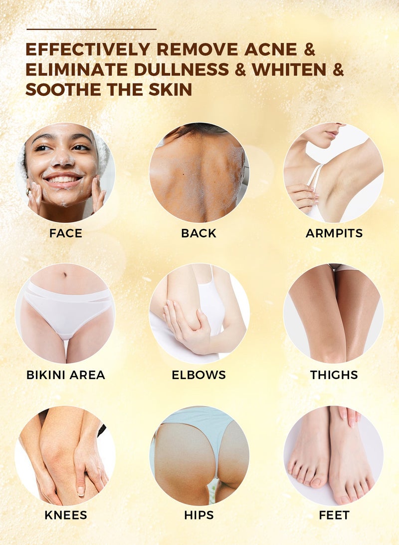 OUKEYA Turmeric Kojic Acid Soap -With Vitamin C, E, Shea Butter and Hyaluronic Acid Brightening and Antioxidant Protection for All Skin Types - Image 4