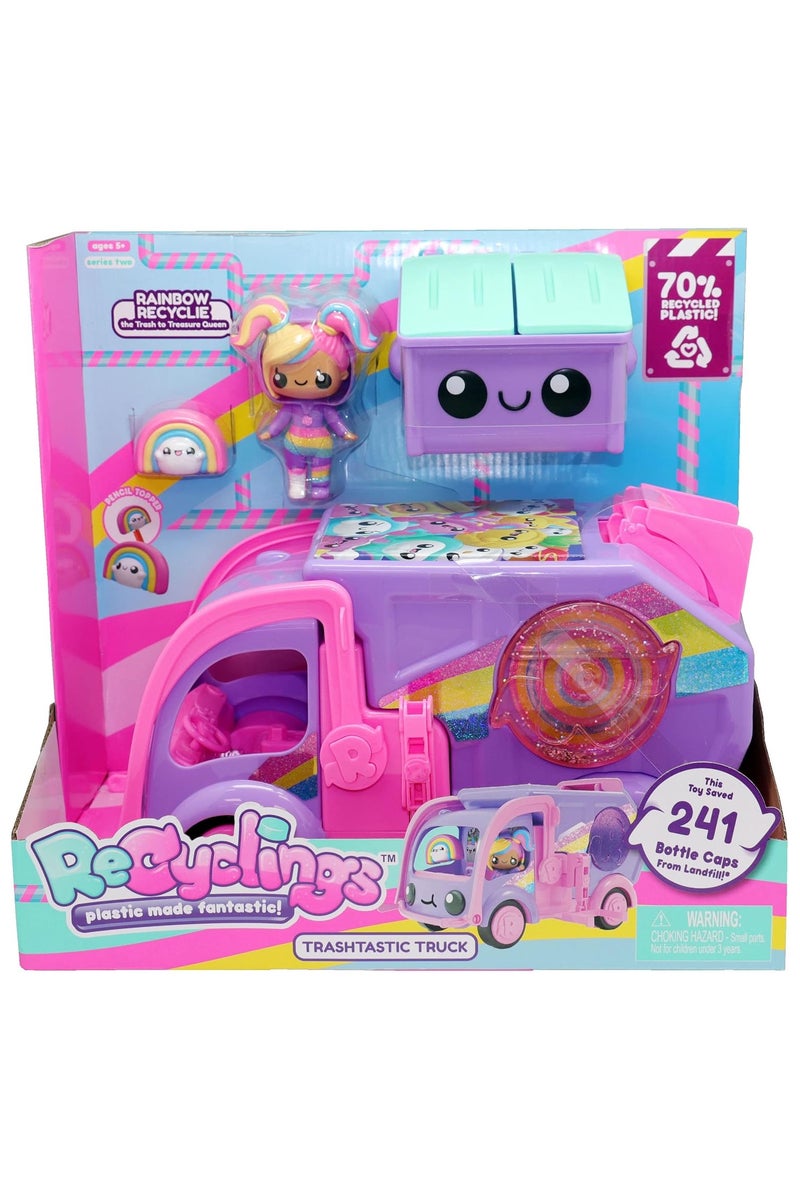 Recyclings Trashtastic Truck Rainbow Recyclie Playset With Figure - Image 1