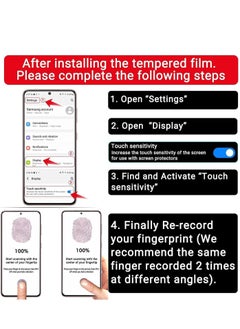 Tersely [3+3 Pack] 9H Tempered Glass Screen Protector for Samsung Galaxy S24 Ultra 5G, with Installation Alignment Frame Support Fingerprint Unlock Anti-Scratch Film Screen Protector  - Image 3