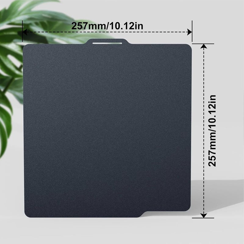 لوحة الطباعة الباردة Eujgoov لتثبيت الطبقة الأولى من PLA وPETG مقاس 257x257مم لطابعات Lab A1 وP1P وP1S وX1 وX1E ثلاثية الأبعاد - Image 2