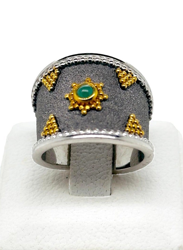 بي تي سي إيلا - خاتم فضة مطلي بالذهب (SIL0493) - Image 2