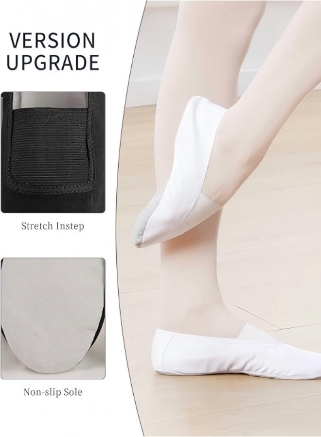 Kids Black Canvas Dance Shoes Size 32, Non-Slip Soft Sole Ballet Shoes for Toddler Gymnastics & Performance - Image 3